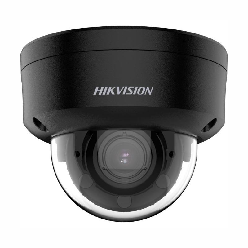 Hikvision DS-2CD2743G2-LIZS2U(2.8-12mm)/BLACK - 4 MP IP dome kamera tmavá, motorický objektív, hybridný prísvit