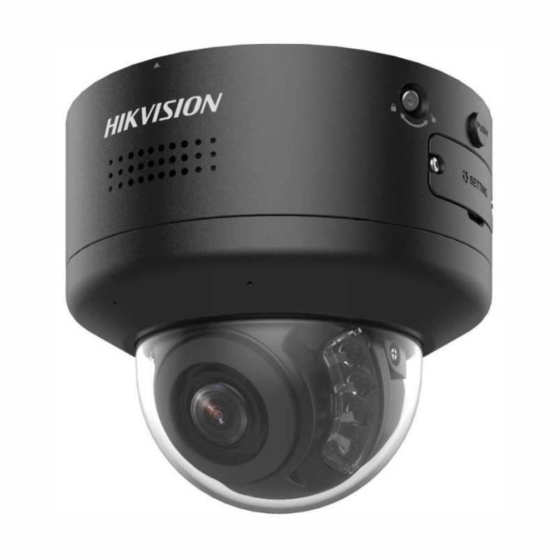 Hikvision DS-2CD2786G2H-IPTRZS2U/SL(2.8-12mm)Black - 8 MP IP dome PTRZ kamera tmavá, motorický objektív, AcuSense