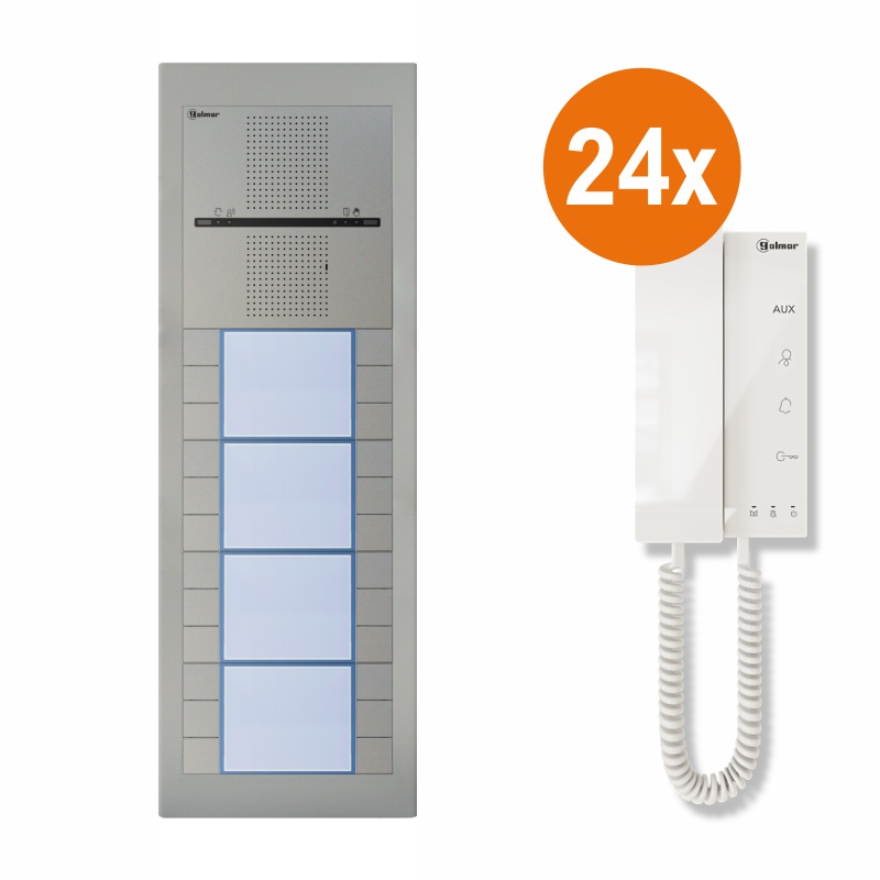 SUPRA - SET24/Tel - Audio set Golmar SUPRA G2+ pre 24 účastníkov, audio telefón