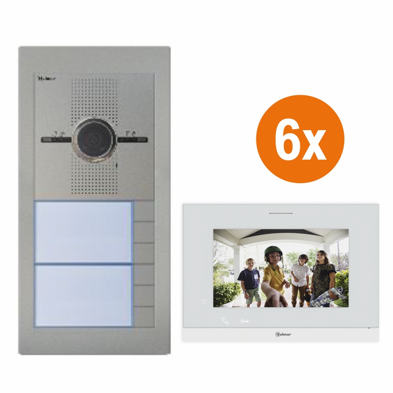 SUPRA - SET6.1 - Video set Golmar SUPRA G2+ pre 6 účastníkov, monitor ART 7LITE/G2+