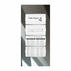 6502/INFO INOX - informan panel pre Sixty 5 - 6502/G2+ (nerez)