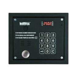 CP2503MF - Vchodové tablo s menovkou a MIFARE čítačkou, podsvietená kódová klávesnica