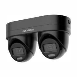 Hikvision DS-2CD2346G3D-IZ2UY/SL(2.8/4)BLACK - 4 MP IP dome du�lna kamera tmav�, prep�nate�n� ohnisko, mikrof�n/reproduktor, AcuSense