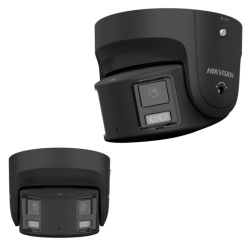 Hikvision DS-2CD2387G2P-LSU/SL(4mm)(C)/BLACK - 8 MP IP dome panoramatická kamera tmavá, AcuSense, ColorVu