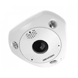 Hikvision DS-2CD63C5G0-IVS(1.29mm)(B)(O-STD) - 12 MP IP dome kamera DeepinView, 360° rybie oko, mikrofón, reproduktor