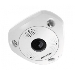 Hikvision DS-2CD63C5G0-IVS(1.29mm)(B)(O-STD) - 12 MP IP dome kamera DeepinView, 360 rybie oko, mikrofn, reproduktor