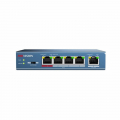 Hikvision DS-3E0105P-E(B) - 4+1 portov PoE switch 10/100 Mbps (cat 5, RJ45)