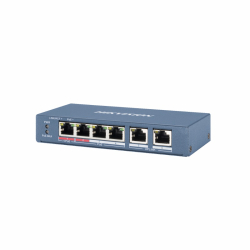 Hikvision DS-3E1106HP-EI - 4+2 portov PoE switch 10/100 Mbps (RJ45) manaovaten