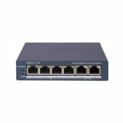 Hikvision DS-3E1506P-EI/M - 4+2 portov PoE switch gigabitov (RJ45) manaovaten