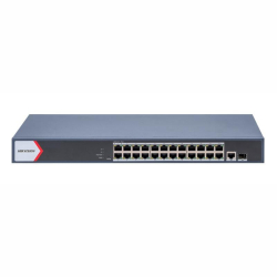 Hikvision DS-3E1526P-EI/M - 24+1+1 portov PoE switch, RJ45