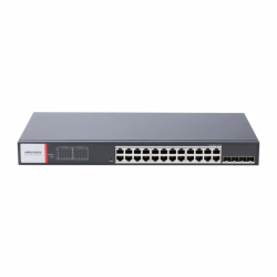 Hikvision DS-3T1528HP-SI-24P4F - 24+4 portov� priemyseln� PoE switch gigabitov� RJ45, SFP (optick� vl�kno)