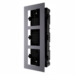 Hikvision DS-KD-ACF3- zápustný rámček pre 3 moduly, hliník