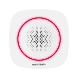 Hikvision DS-PS1-I-WE(red) - Bezdrtov vntorn sirna AX Pro - erven blika