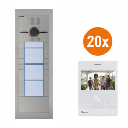 SUPRA - SET20/ART4 - Video set Golmar SUPRA G2+ pre 20 ��astn�kov, monitor 4,3" ART 4xLITE/G2+