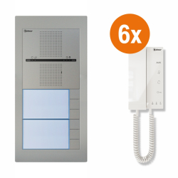 SUPRA - SET6/Tel - Audio set Golmar SUPRA G2+ pre 6 ��astn�kov, audio telef�n