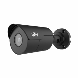 Uniview IPC2124LE-ADF28KM-H-BLACK - 4 MP IP tubusová kamera (2.8mm), mikrofón, tmavá