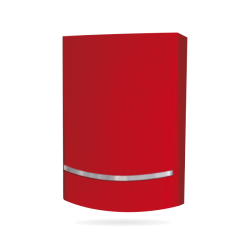 BLADE01  Vonkajšia siréna červená s bielym blikačom