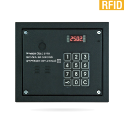 CD2503R (RFID) - Vchodový vrátnik pre obytné domy, čítačka RFID kariet, kódová klávesnica, antivandal