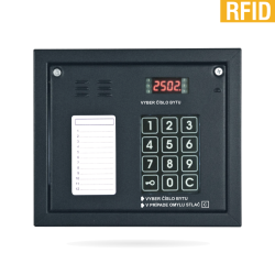 CP2502NR (RFID) - Vchodové tablo s menovkou a RFID čítačkou, podsvietená kódová klávesnica