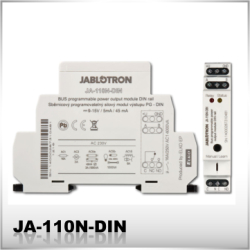 JA-110N-DIN Zbernicový výkonový modul PG výstupu
