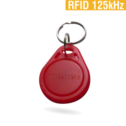 RFID 125 KHz prístupový čip červený - plastový prívesok